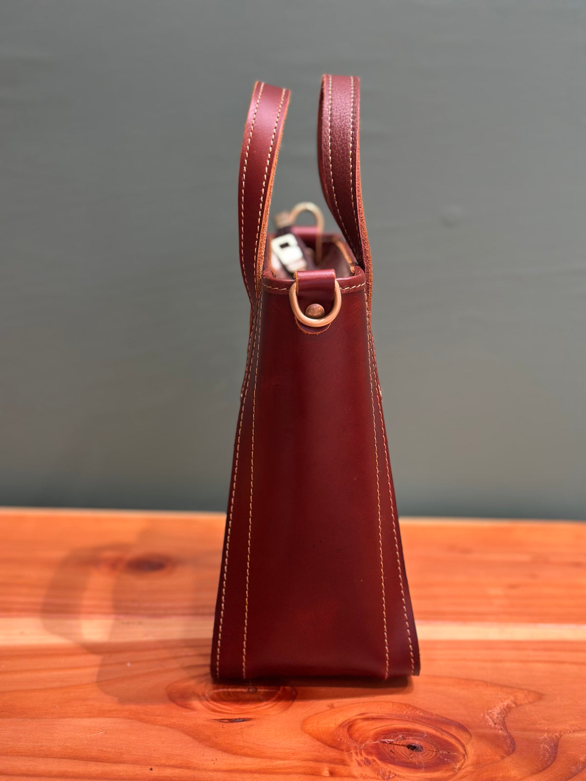 Mini Tote Leather Bag