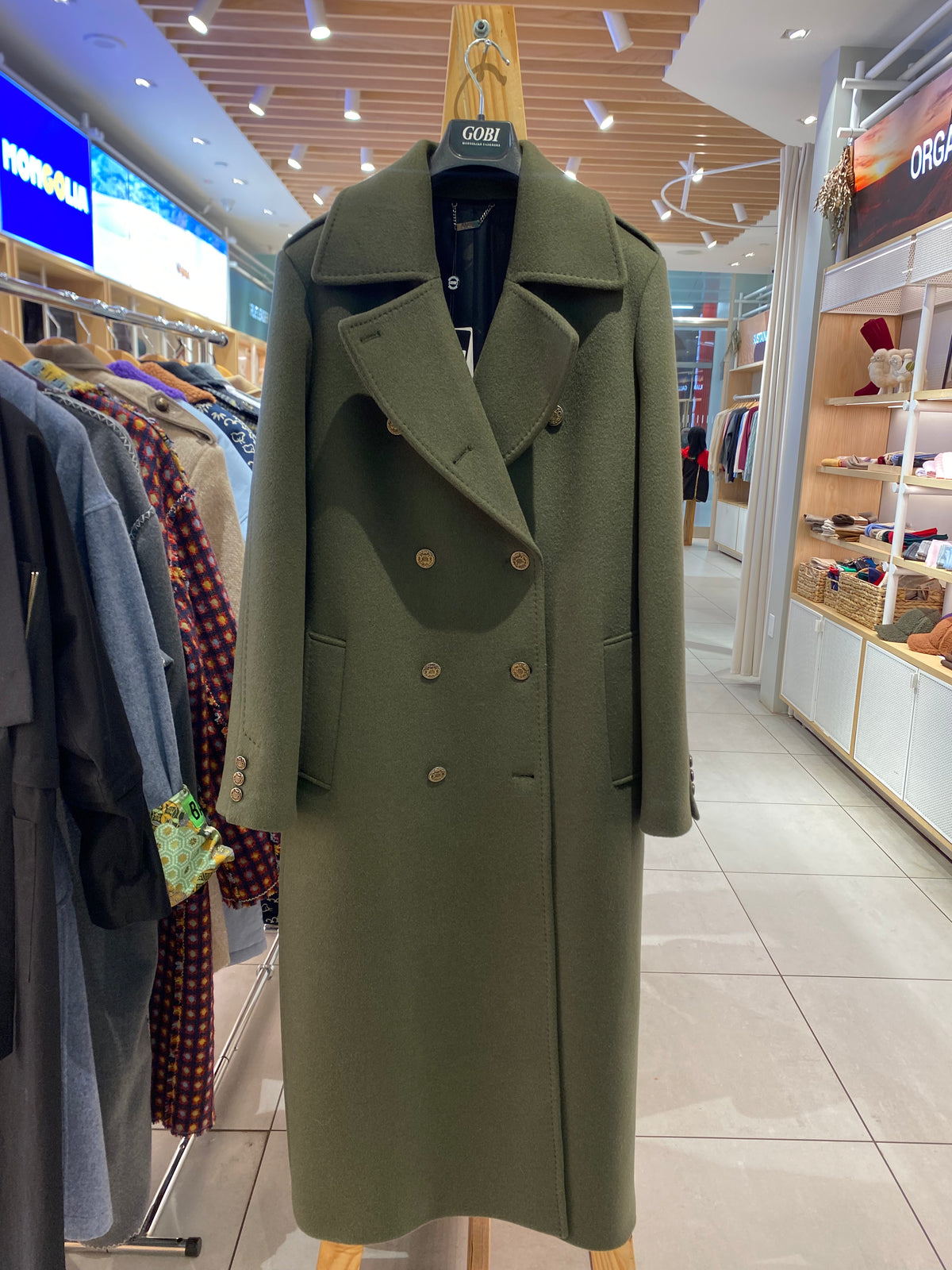 Forest Green Cashmere Coat