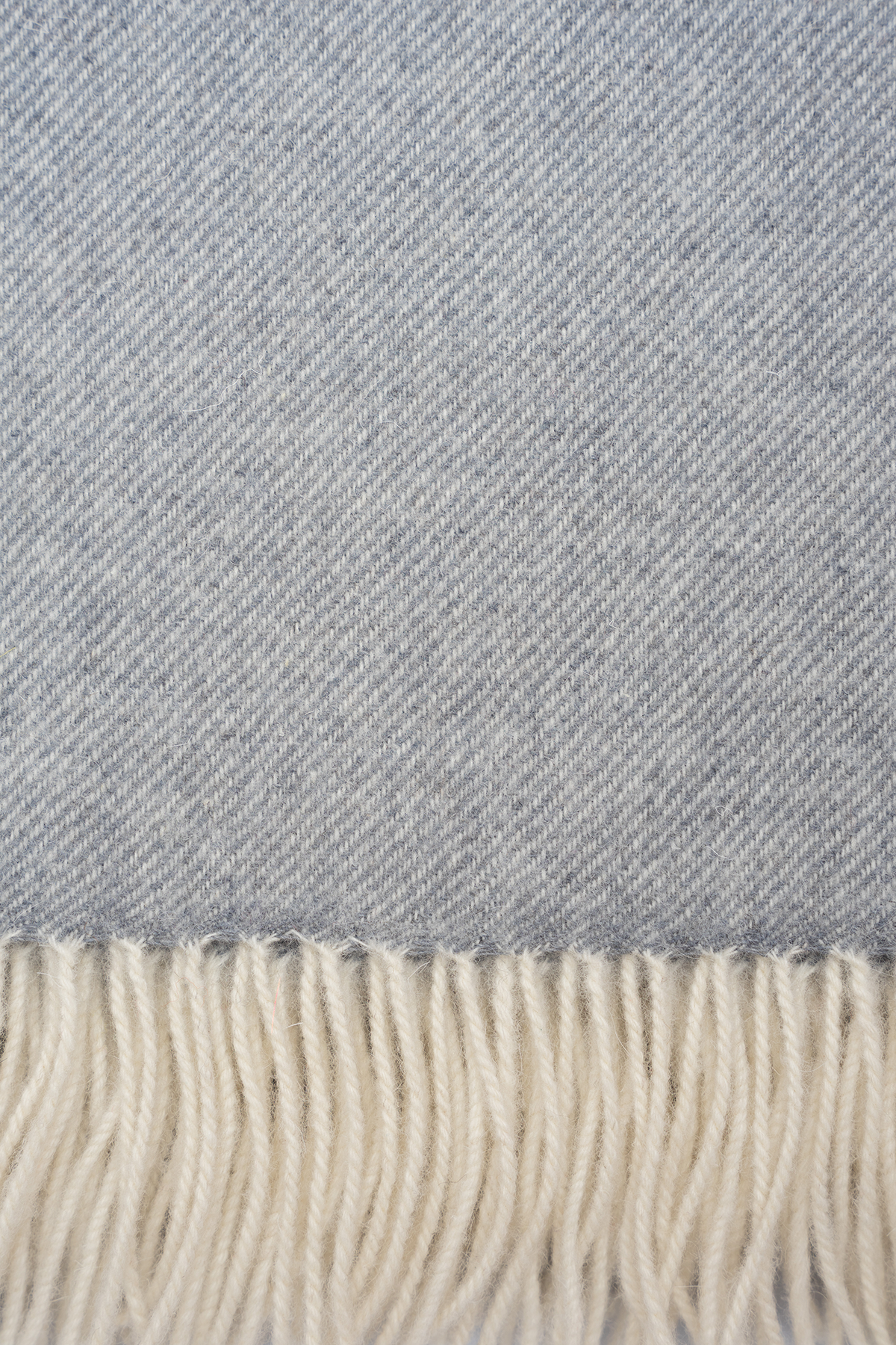 Light Grey Wool Throw