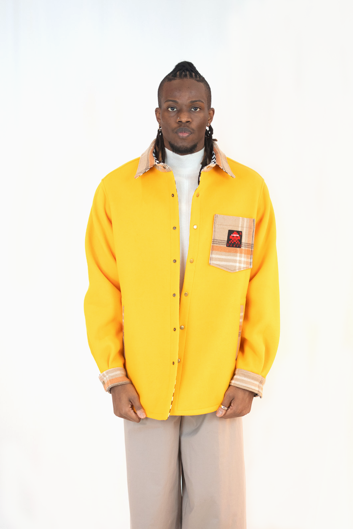 Lightweight Yellow Wool Jacket