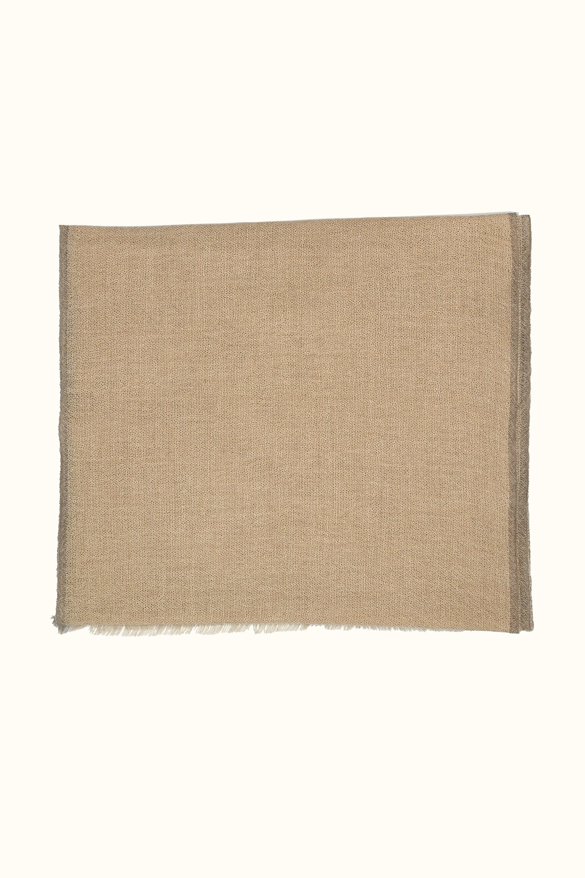 Lightweight Beige Cashmere Scarf