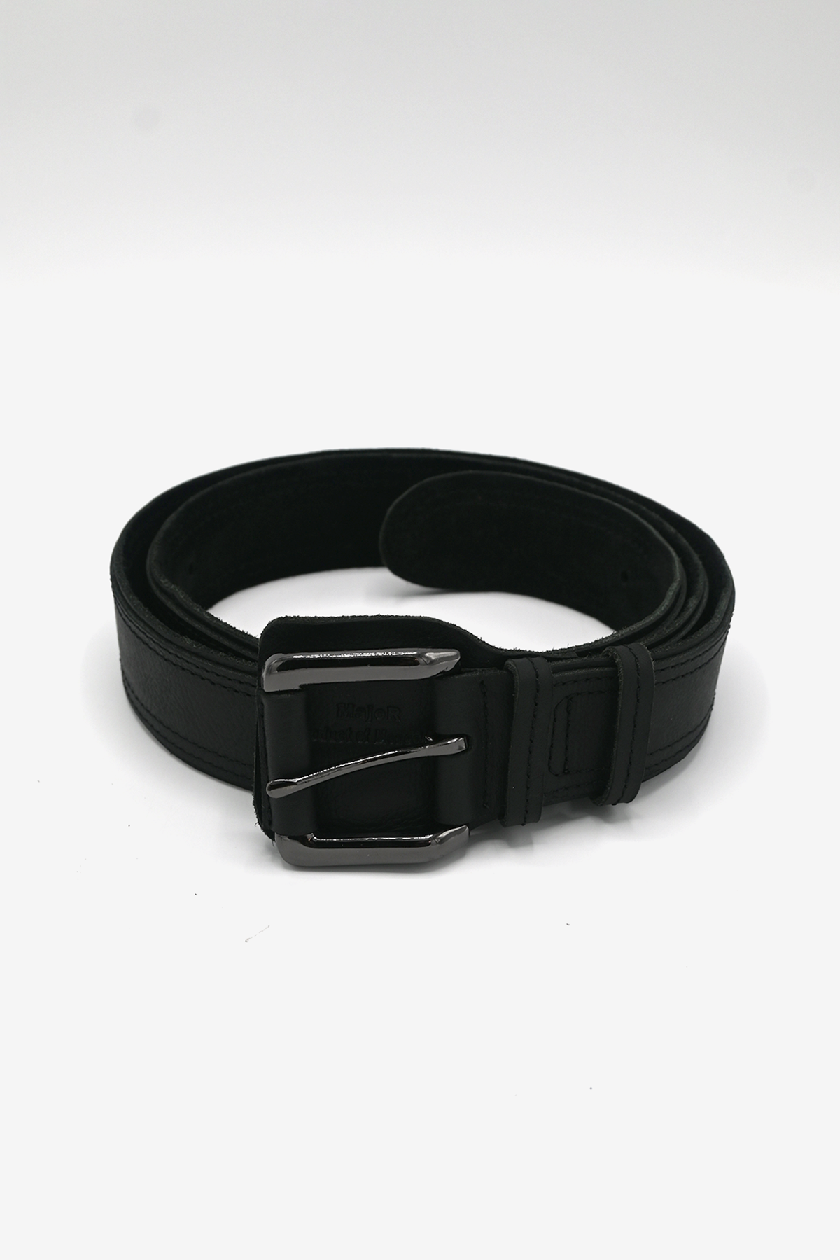 Black Leather Belt for Men