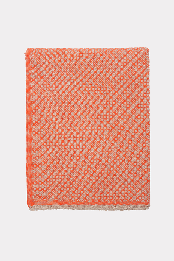 Orange Cashmere Throw