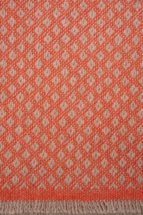 Orange Cashmere Throw