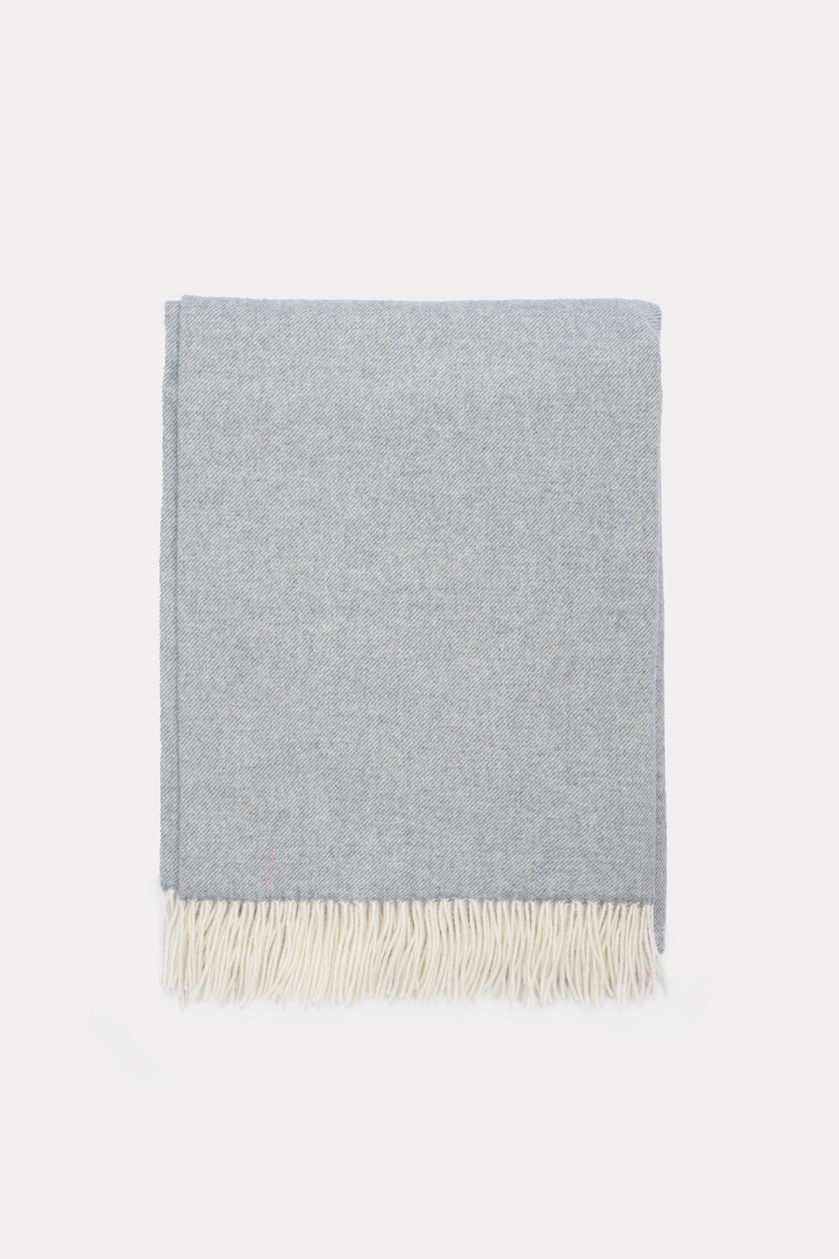 Light Grey Wool Throw