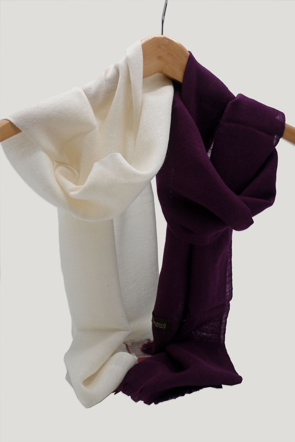 White Cashmere Scarf