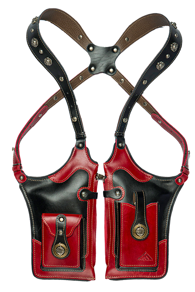 Leather Shoulder Holster Bag Mongolian Gallery